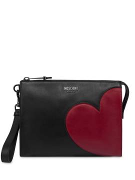 Moschino Clutch mit Herzapplikation - Schwarz von Moschino