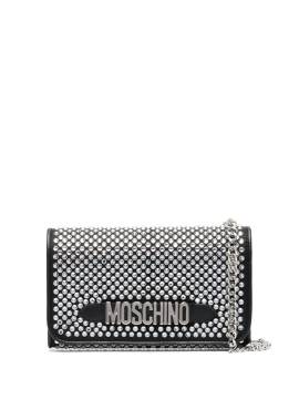 Moschino Clutch mit Kristallen - Schwarz von Moschino