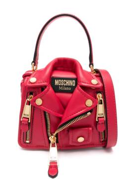 Moschino Handtasche mit Logo-Patch - Rot von Moschino