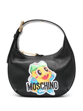 Moschino Handtasche mit Logo-Patch - Schwarz von Moschino