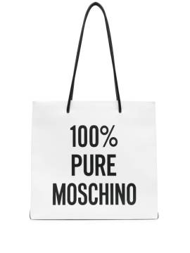 Moschino Handtasche mit Logo-Print - Weiß von Moschino