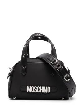 Moschino Handtasche mit Logo-Schild - Schwarz von Moschino