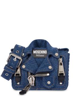 Moschino Jeans-Schultertasche im Jacken-Style - Blau von Moschino