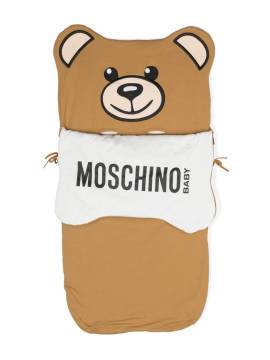 Moschino Kids Baumwoll-Schlafsack mit Teddy - Braun von Moschino