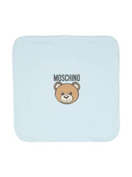 Moschino Kids Decke mit Teddy 70cm x 70cm - Blau von Moschino