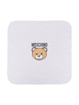 Moschino Kids Decke mit Teddy-Print - Grau von Moschino