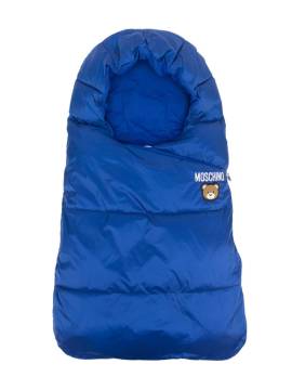 Moschino Kids Schlafsack mit Logo-Patch - Blau von Moschino