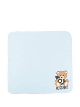 Moschino Kids Teddy Bear-print blanket - Blau von Moschino