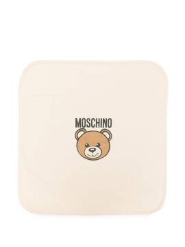 Moschino Kids Teddy Bear-print blanket - Nude von Moschino