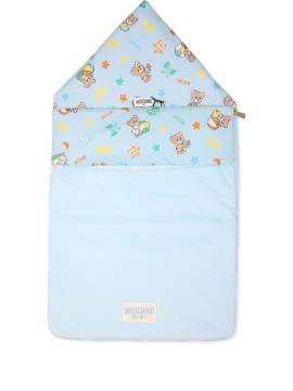 Moschino Kids Schlafsack mit Teddy-Print - Blau von Moschino