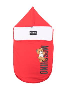 Moschino Kids Schlafsack mit Teddy-Print - Rot von Moschino