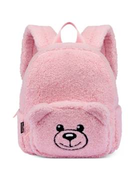 Moschino Kids Teddy-Rucksack mit Fleece-Struktur - Rosa von Moschino