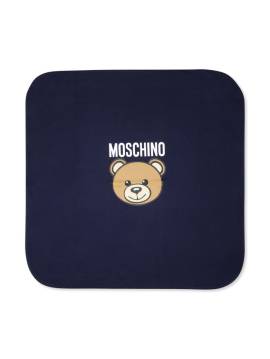 Moschino Kids Decke mit Logo-Print - Blau von Moschino