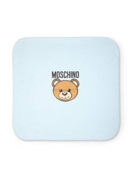 Moschino Kids Decke mit Logo-Print - Blau von Moschino