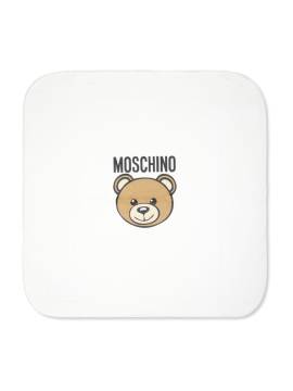 Moschino Kids Decke mit Logo-Print - Weiß von Moschino