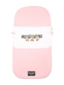 Moschino Kids Schlafsack mit Logo-Print - Rosa von Moschino