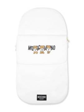 Moschino Kids Schlafsack mit Logo-Print - Weiß von Moschino