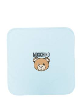 Moschino Kids teddy bear-print blanket - Blau von Moschino