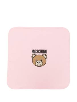 Moschino Kids teddy bear-print blanket - Rosa von Moschino