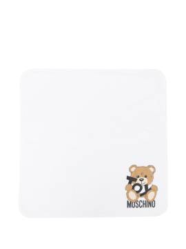 Moschino Kids teddy bear-print blanket - Weiß von Moschino