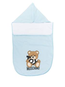 Moschino Kids teddy bear-print sleep bag - Blau von Moschino