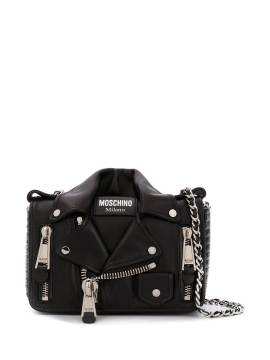 Moschino Kleine 'Biker' Schultertasche - Schwarz von Moschino