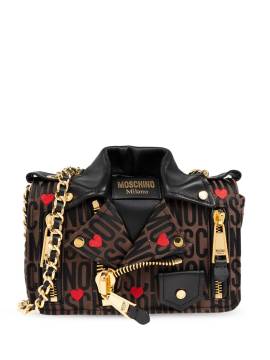 Moschino Schultertasche mit Logo - Braun von Moschino