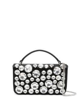 Moschino Mini-Tasche mit Kristallen - Schwarz von Moschino