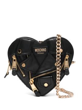 Moschino Pre-Owned Heart Biker Umhängetasche - Schwarz von Moschino