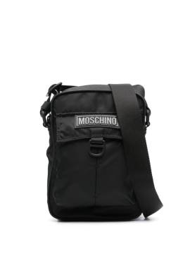 Moschino Schultertasche mit Logo-Applikation - Schwarz von Moschino