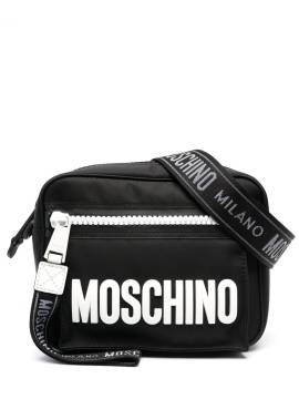 Moschino Schultertasche mit Logo-Print - Schwarz von Moschino