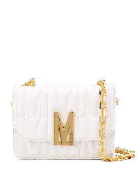 Moschino Schultertasche mit M-Steppung - Weiß von Moschino