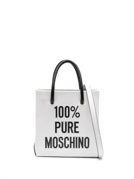 Moschino Schultertasche mit Print - Weiß von Moschino
