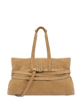 Moschino Schultertasche mit Schnallenriemen - Nude von Moschino