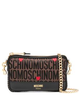 Moschino Shopper aus Logo-Jacquard - Braun von Moschino