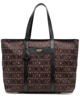 Moschino Shopper mit Logo-Print - Braun von Moschino