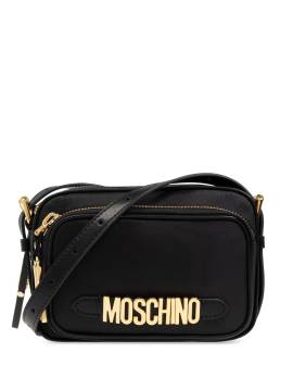 Moschino Umhängetasche mit Logo-Schild - Schwarz von Moschino