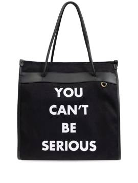 Moschino Tote Bag mit Slogan-Print - Schwarz von Moschino