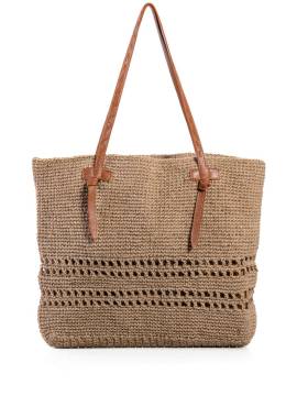 Nannacay Arantxa Handtasche mit Webmuster - Nude von Nannacay