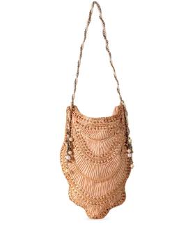 Nannacay Margie Schultertasche mit Perlen - Rosa von Nannacay