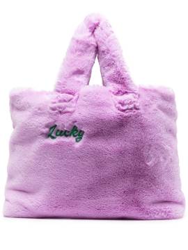 Natasha Zinko Lucky Shopper aus Faux Fur - Violett von Natasha Zinko