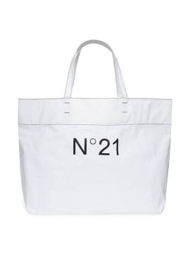 Nº21 Kids Transparenter Shopper mit Logo-Print - Weiß von Nº21 Kids