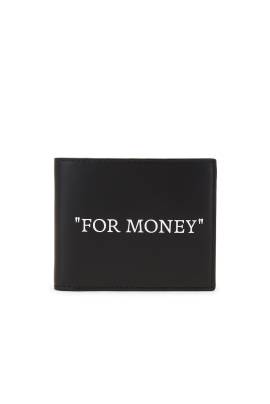 OFF-WHITE PORTEMONNAIE QUOTE in Schwarz & Weiß - Black. Size all. von OFF-WHITE