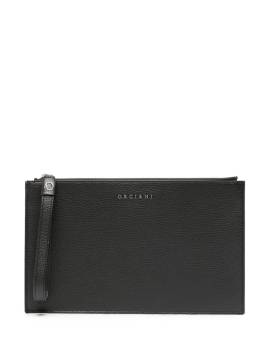 Orciani Clutch mit Logo - Schwarz von Orciani