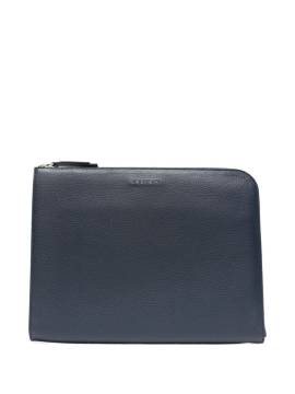 Orciani Micron leather briefcase - Blau von Orciani