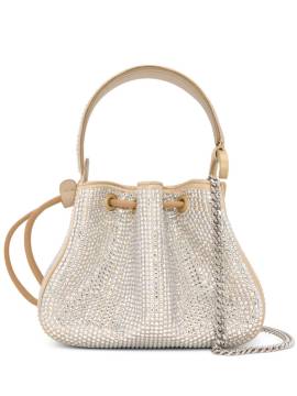 Oscar de la Renta Nano Crystal Pavé O Handle Tasche - Nude von Oscar de la Renta