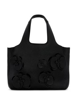 Oscar de la Renta The Laser-Cut Mini Tote Bag aus Topas - Schwarz von Oscar de la Renta