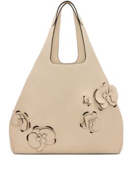 Oscar de la Renta The Laser-Cut Orchid Topaz Tote Bag - Nude von Oscar de la Renta