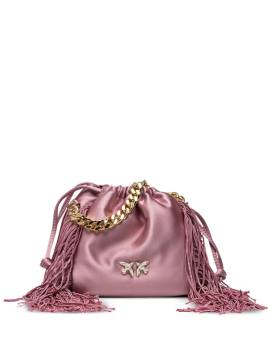 PINKO Atalanta Tasche mit Logo-Stickerei - Rosa von PINKO