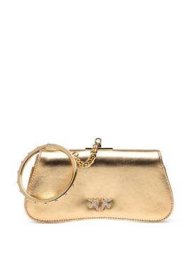 PINKO Clutch aus laminiertem Leder - Gold von PINKO